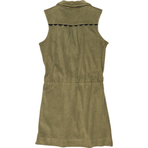 WYSE Khaki Holly Towelling Dress