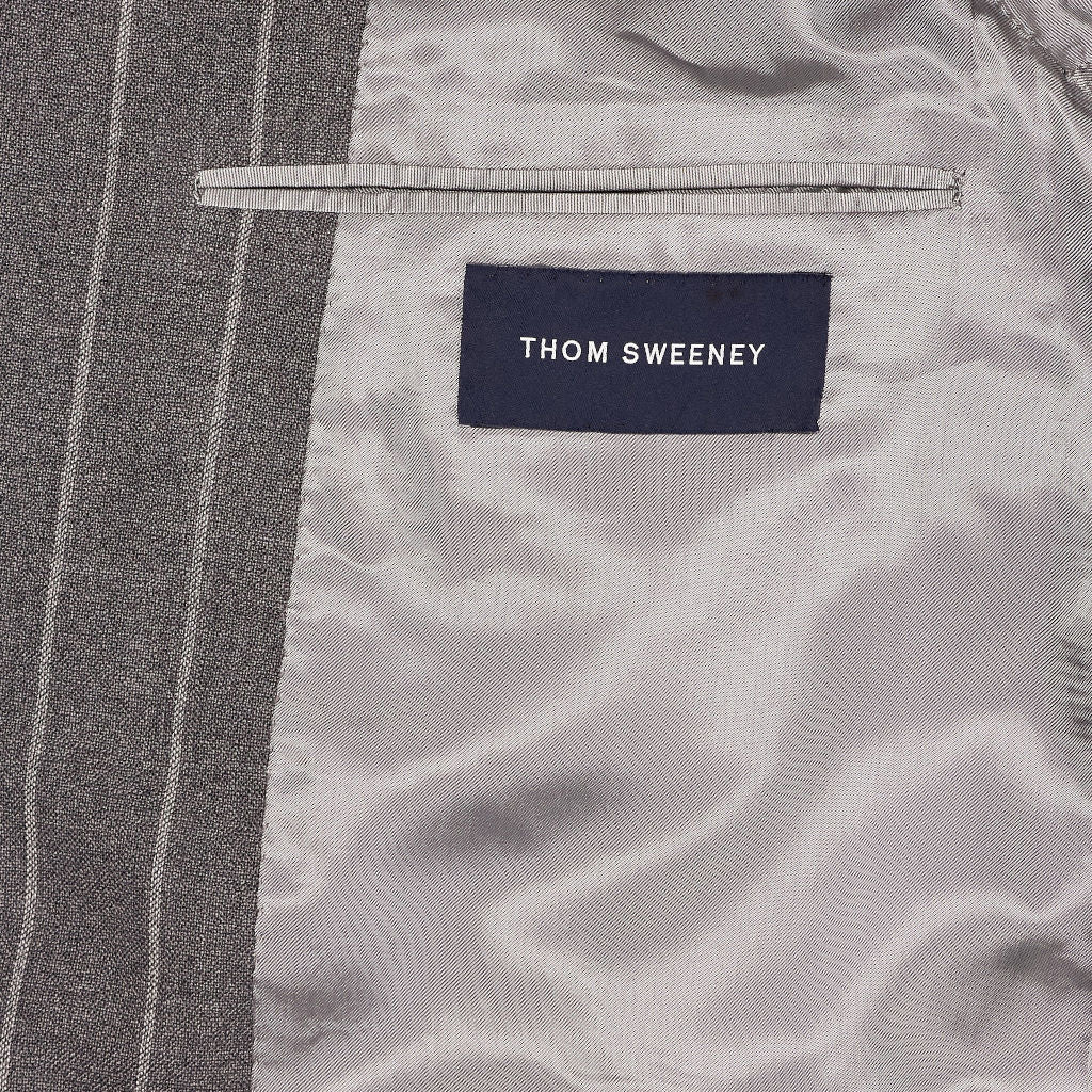 Thom Sweeney Grey Pinstripe Blazer