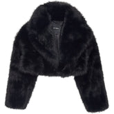 Pull & Bear Black Faux Fur Jacket