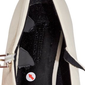 Pull & Bear Cream Double Strap Flats