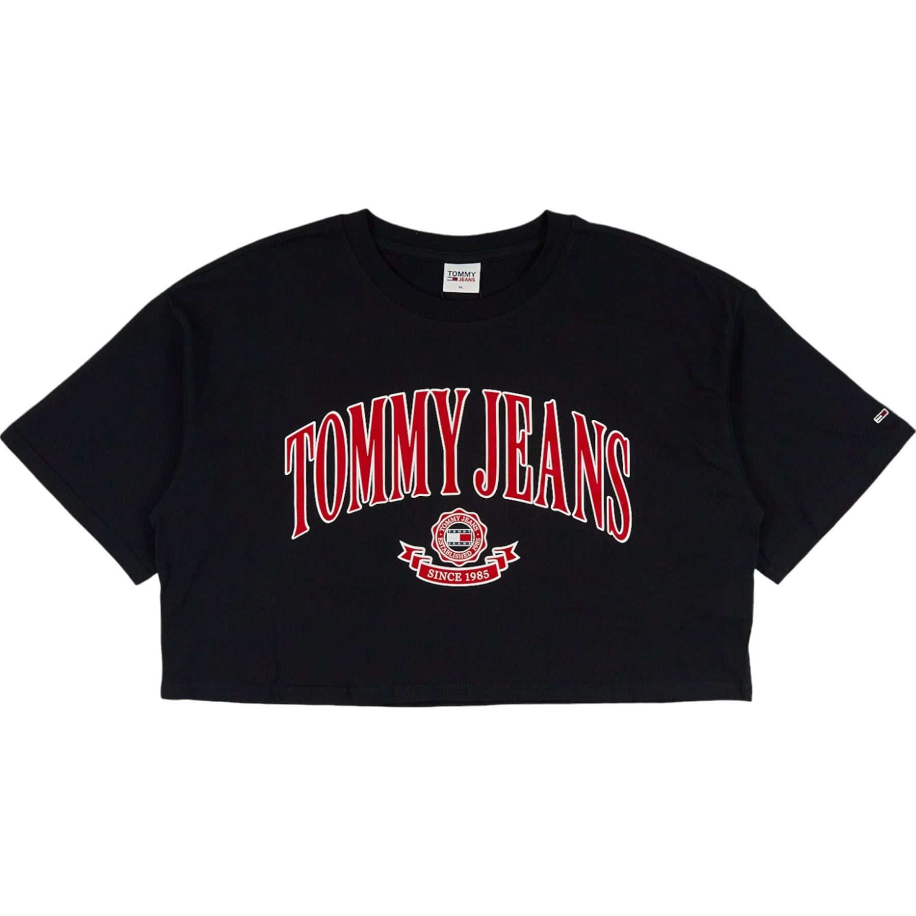 Tommy Jeans Black Cropped T-shirt