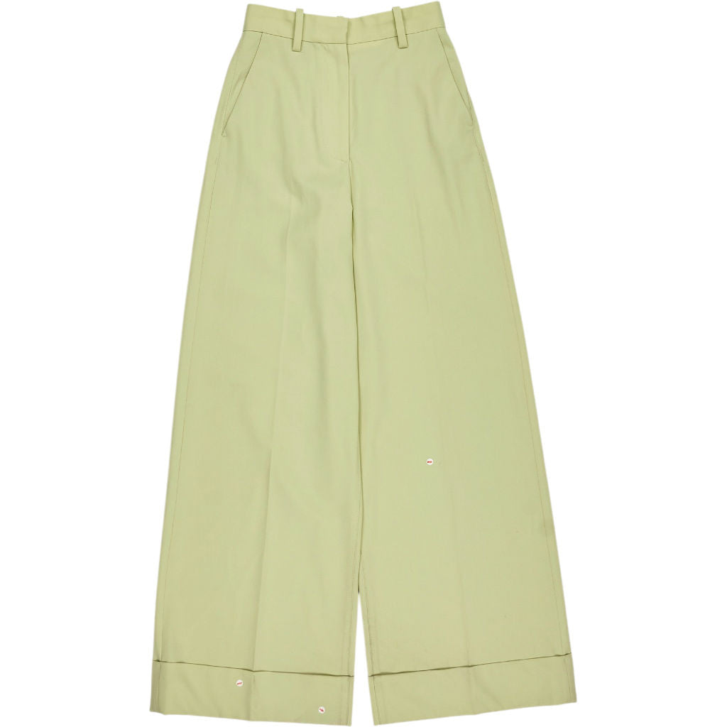 & Other Stories Light Green Wide Leg Trousers