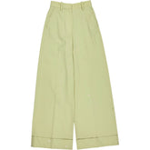 & Other Stories Light Green Wide Leg Trousers