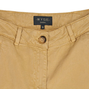 WYSE Beige Cropped Trousers