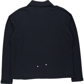 YMC Black Long Sleeve Polo Shirt