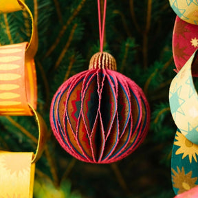 Honeycomb Bauble - 3 individual colours