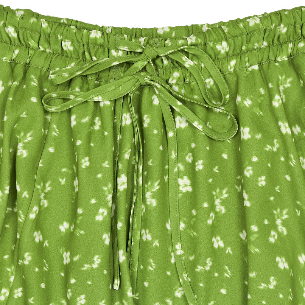 Hush Green Ditsy Floral Chiffon Skirt
