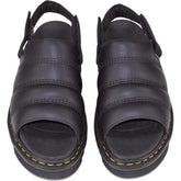 Dr. Martens Black Leather Kole Sandals