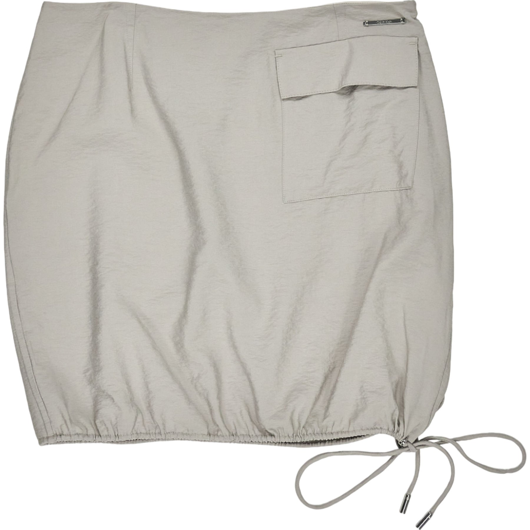 Calvin Klein White Viscose Nylon Blend Mini Skirt