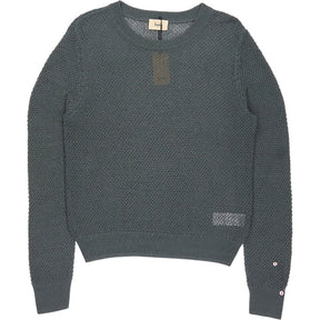 Hush Sage Green Interest Stitch Knitted Jumper