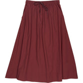 Hush Port Red Aya Pull On Midi Skirt