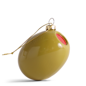 Olive Glass Decoration