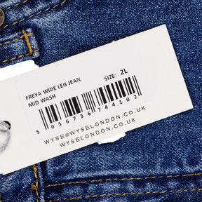 Wyse Blue Freya Wide Leg Jeans
