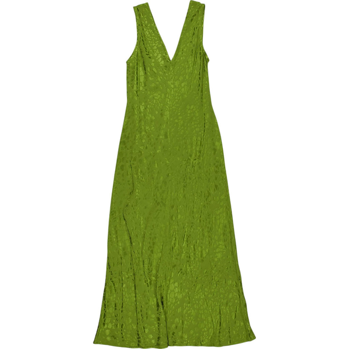 OMNES Green Viscose Maxi Dress