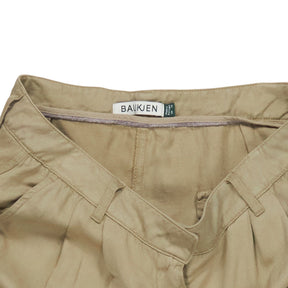 Baukjen Beige Pleated Trousers