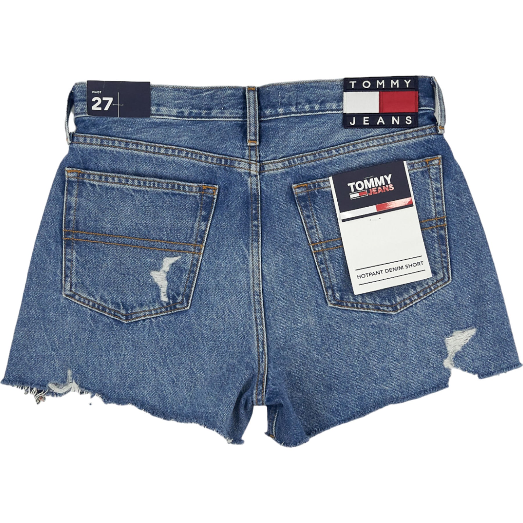 Tommy Jeans Blue Hotpant Denim Shorts