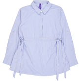 Seraphine Blue Striped Maternity Shirt