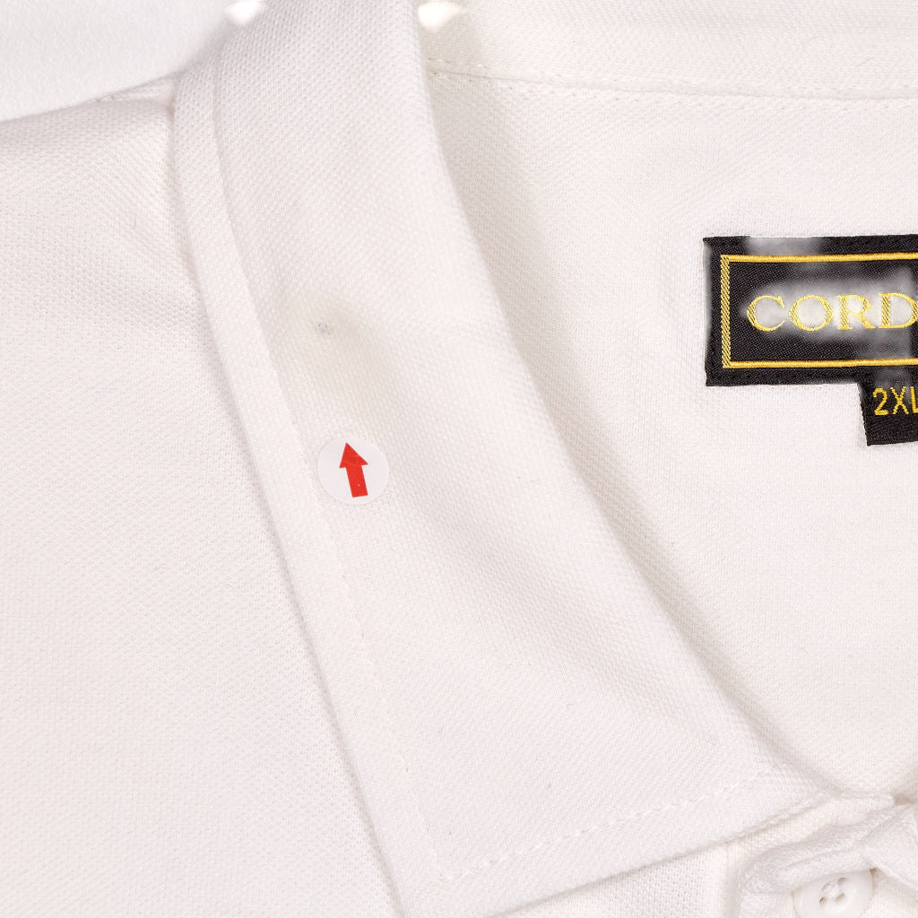 Cordings White Polo Shirt 100% Cotton