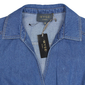 Wyse Blue Denim Freya Dress