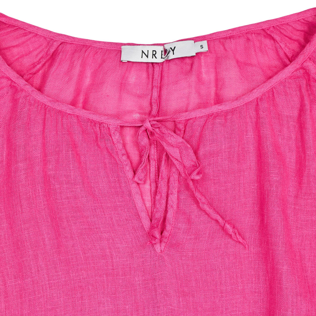 NRBY Pink Linen Blouse