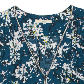 Sessùn Blue Floral Midi Dress FR 34