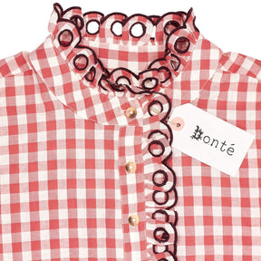 Bonte Rosehip Red White Billie Check Shirt