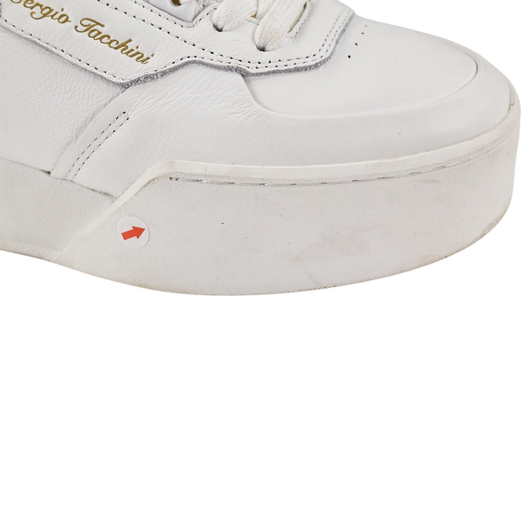 Sergio Tacchini White Leather Trainers Measures as a UK 6.5