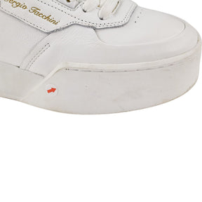 Sergio Tacchini White Leather Trainers Measures as a UK 6.5