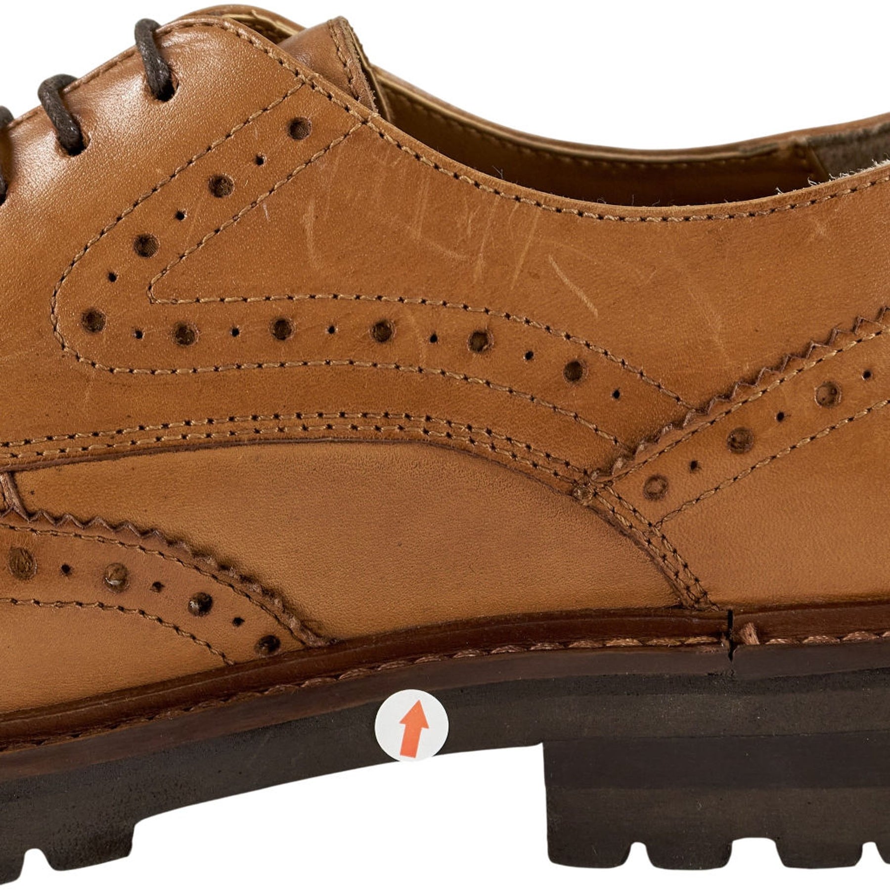 Moss Tan Leather Brogue Shoes