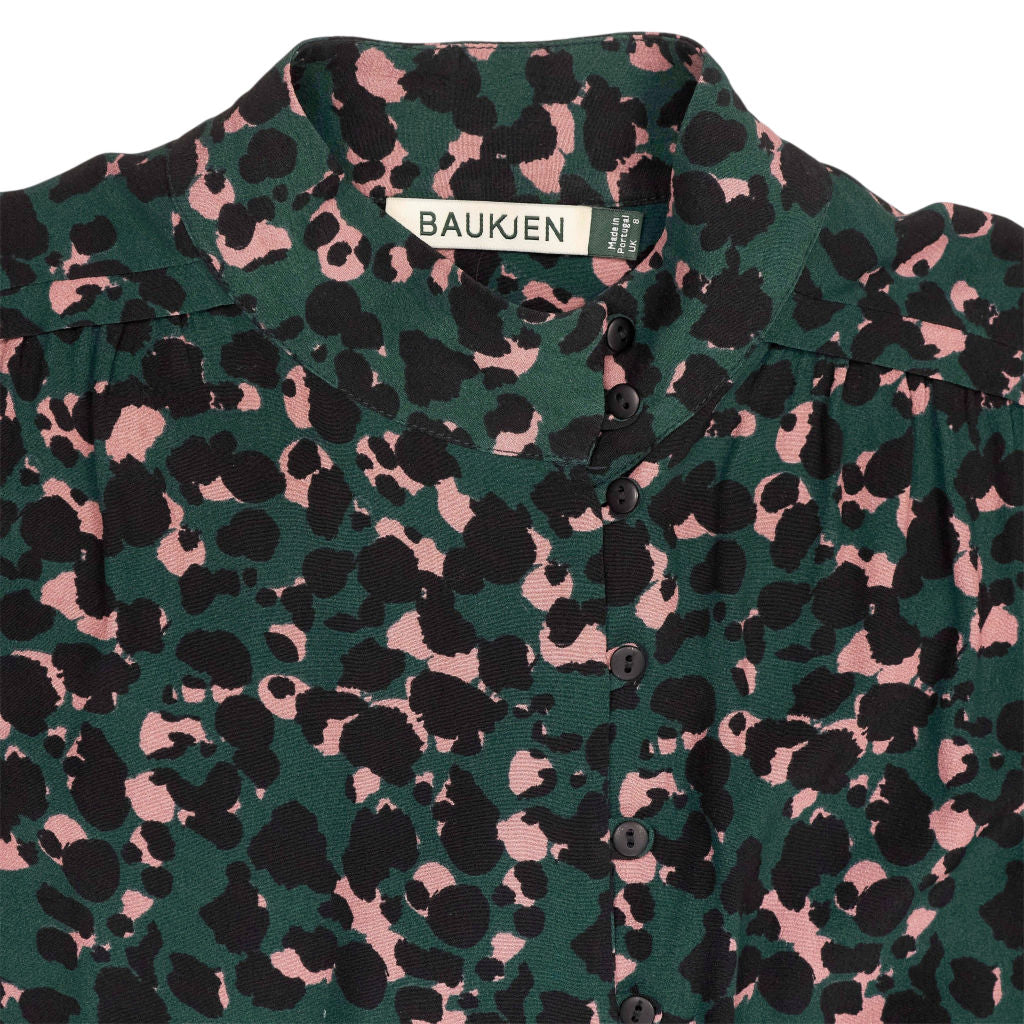 Baukjen Green Pink Patterned Blouse