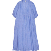 NRBY Blue V-Neck Midi Dress