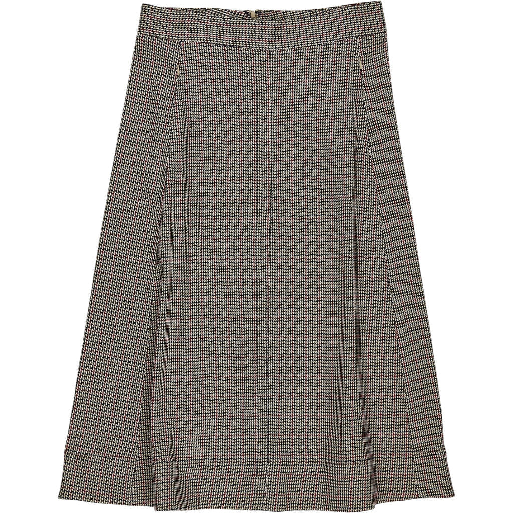 Wyse Tan Red Check Madeleine Skirt
