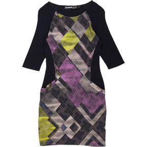 Desigual by Christian Lacroix Multi Patterned Knit Dress