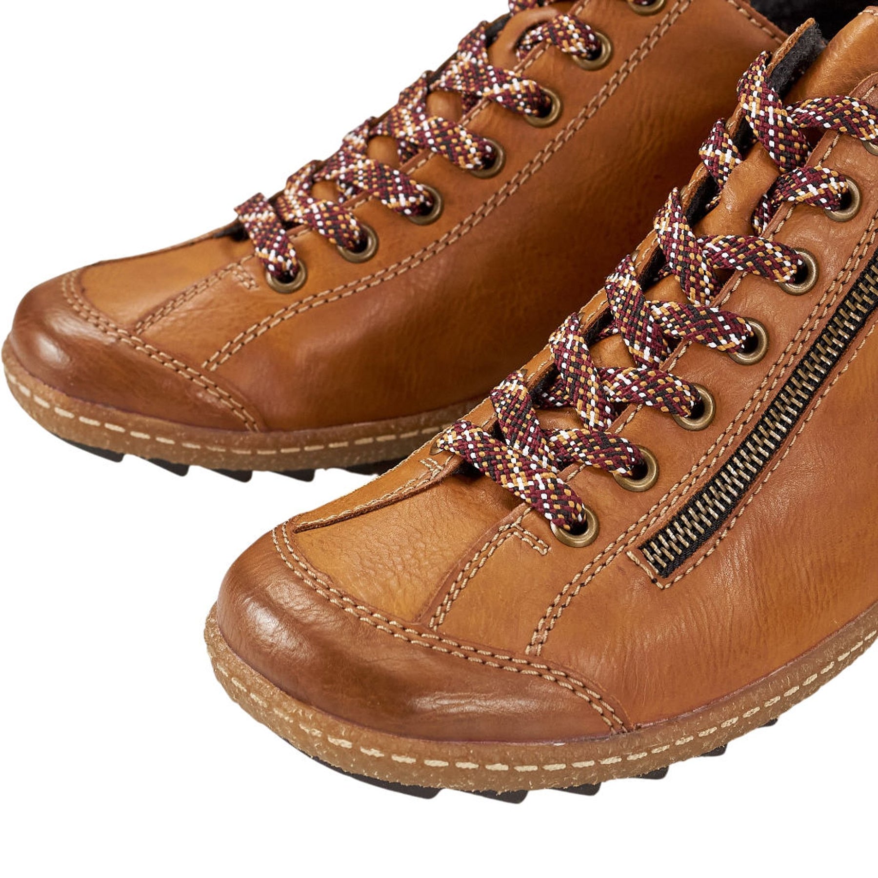 Rieker Brown Leather Ankle Boots