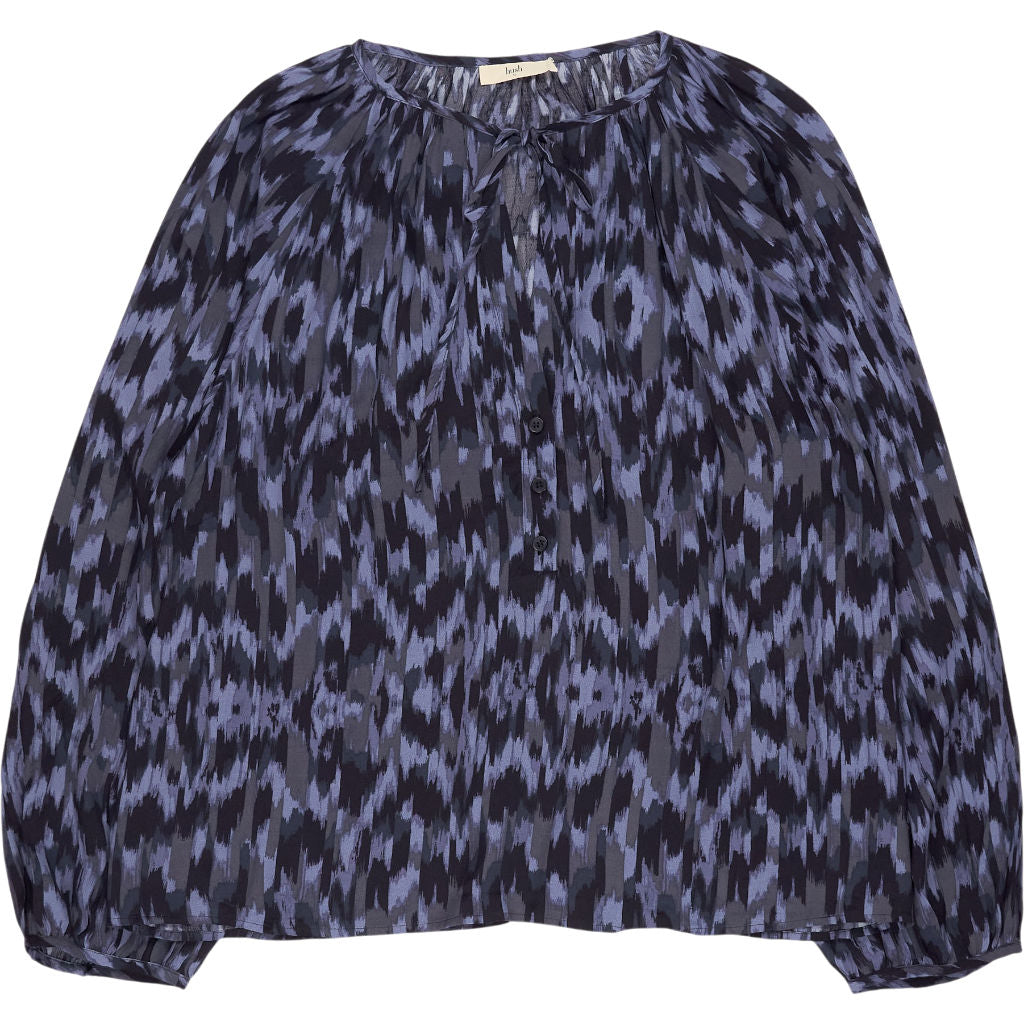 Hush Blue Patterned Blouse