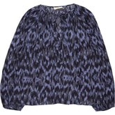 Hush Blue Patterned Blouse