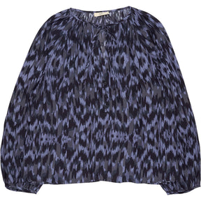 Hush Blue Patterned Blouse