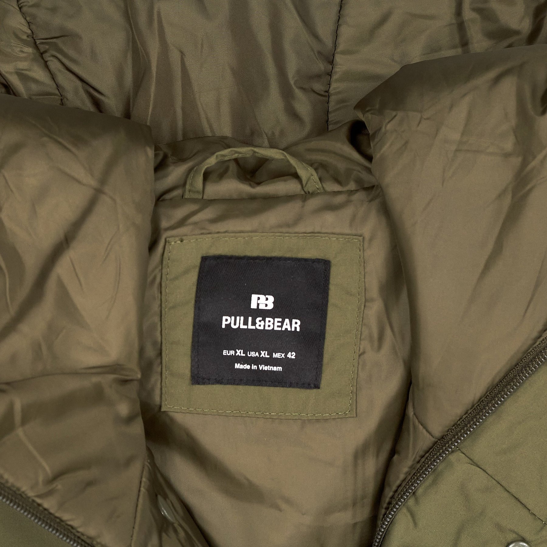 Pull & Bear Green Hooded Jacket