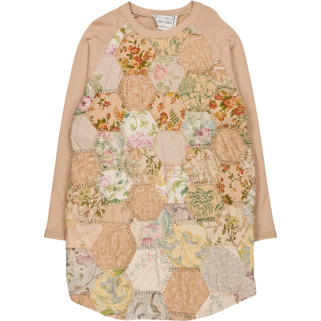 By Walid Pink Floral Patchwork Sweatshirt
