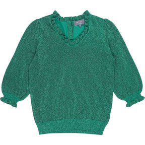Wyse Green Lucia V-Neck Jumper