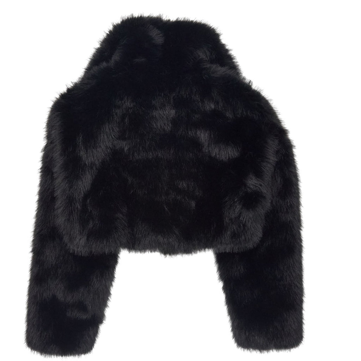 Pull & Bear Black Faux Fur Jacket