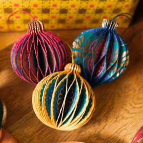 Honeycomb Bauble - 3 individual colours