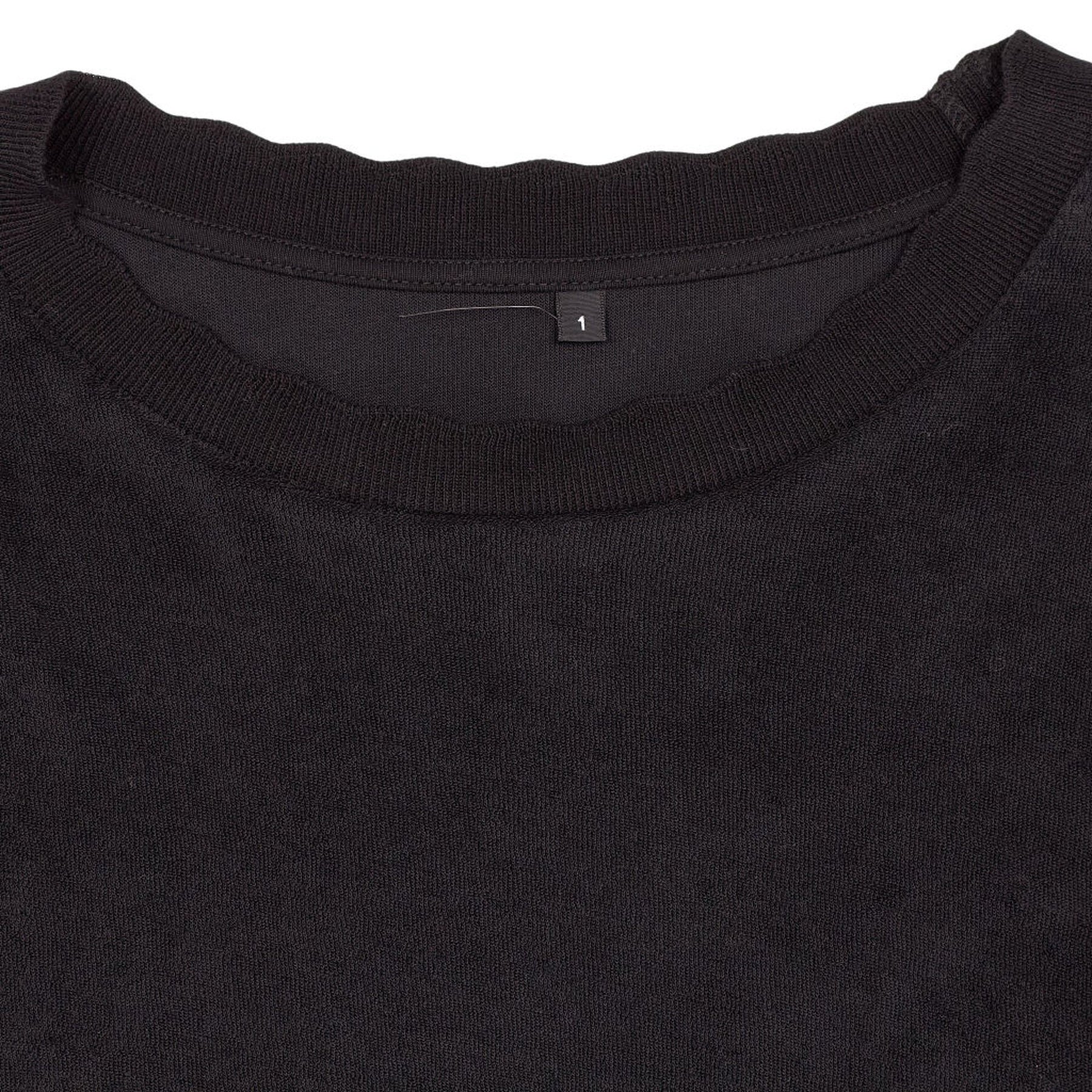 WYSE Black Tegan Towelling Sweatshirt