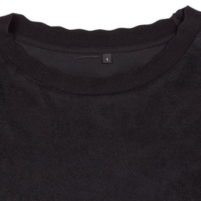 WYSE Black Tegan Towelling Sweatshirt