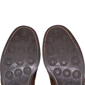 Grenson Brown Leather Brogue Boots