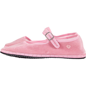 Drogheria Crivellini Pink Velvet Mary Jane Slippers