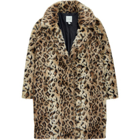 Urban Code Leopard Print Faux Fur Coat