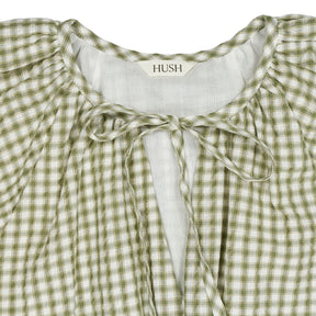 Hush Green Check Midi Dress