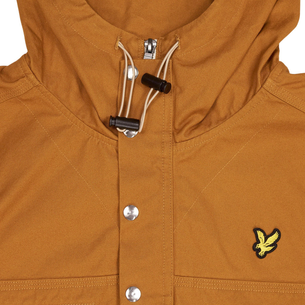 Lyle & Scott Rust Orange Hooded Jacket