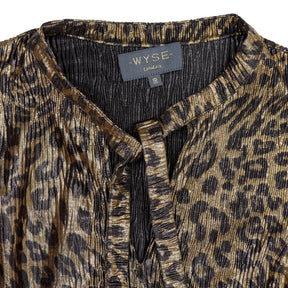 WYSE Leopard Print Midi Dress